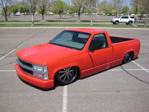 1998 chevrolet c1500 silverado chopped &amp; dropped custom half ton short bed