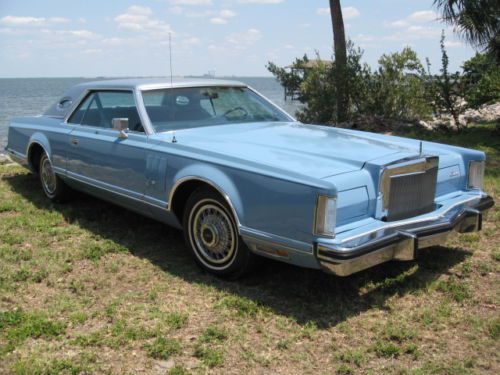 1979 lincoln mark v coupe 6.6l  no reserve! 2 owners! beautiful! runs perfect!