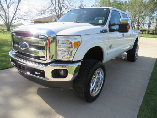 2011 ford f-250 crew cab lariat 4x4 powerstroke diesel low miles xtra clean