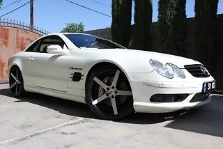 2003 mercedes sl55 amg silver dipped in matte white