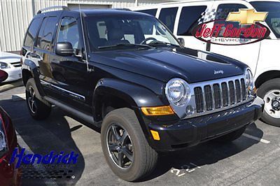 Jeep liberty 4dr limited 4wd low miles suv automatic 3.7l v6 black