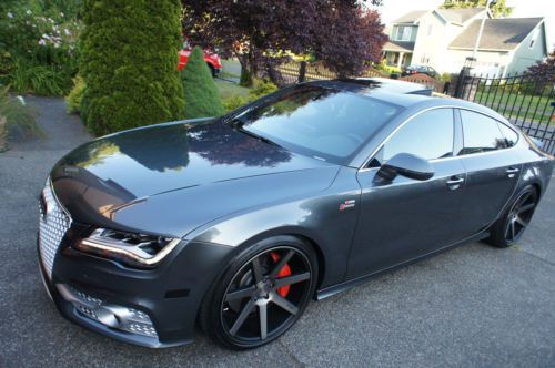 2014 audi a7 s-line custom, 20 wheels, rs7 grille, lowered salvage