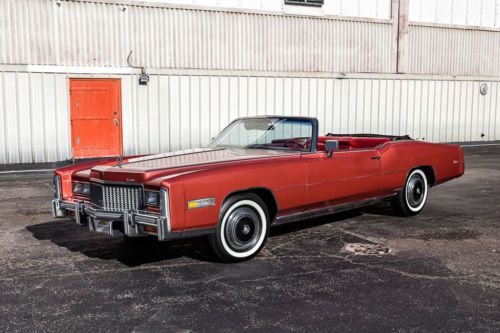 1976 eldorado convertible, correct colors, highly optioned, firethorn red