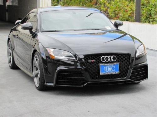 Tt rs manual coupe in phantom black with 6900 miles!