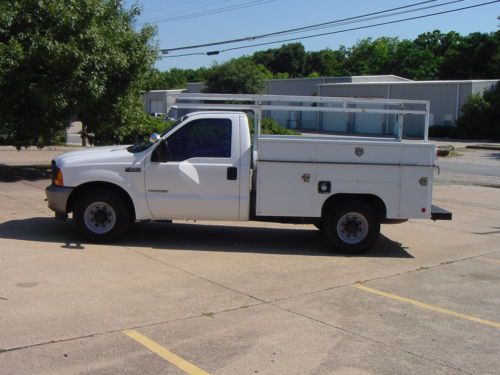 Gov owned &amp; serviced 2001 f250 7.3 l 96k miles service utility bed truck 80 pics