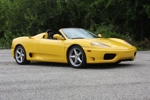 2001 360 spider, 6-speed gated manual, yellow/black, factory race seats
