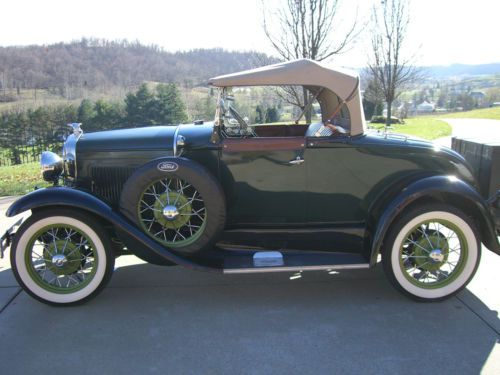 1931 ford model a roadster  very nice and runs strong! convertible