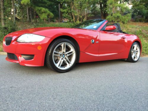 2006 bmw z4 m roadster convertible 2-door e85 330hp z4m red/black - arkansas usa