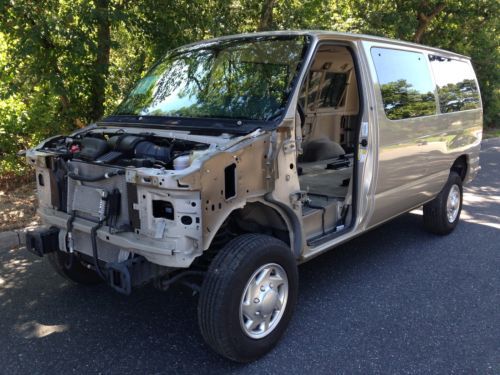 2013 ford e-350 super duty 12 passenger van wagon theft recovery salvage look!!