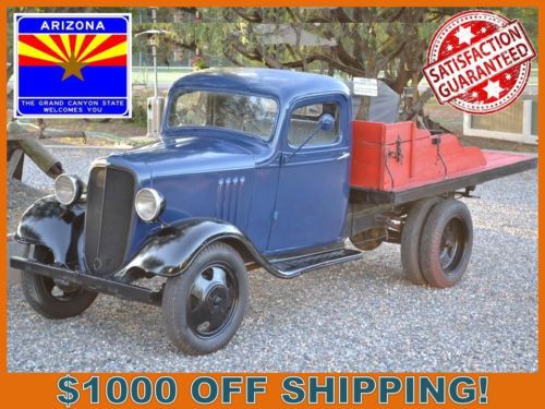 Classic chevy truck flatbed vintage arizona survivor advertise drive show 30&#039;s