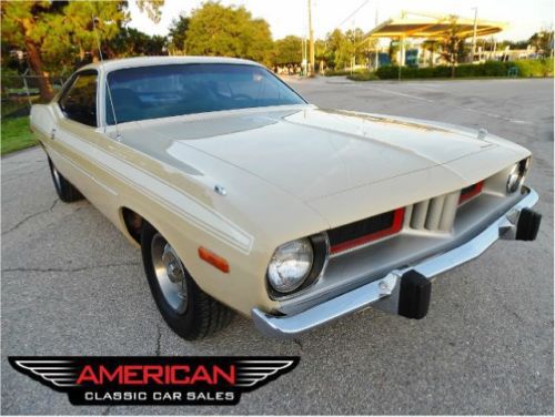 1 owner until 2014 73 barracuda low miles ac ps pb all matching survivor fl