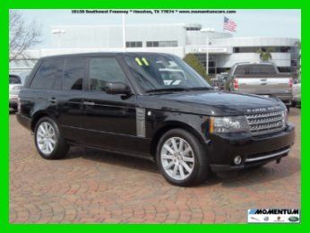 2011 range rover supercharged 24k miles*rear dvd*rear recline seat*vision assist
