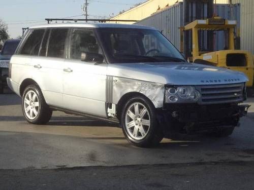 2006 land rover range rover hse salvage repairable rebuilder only 97k miles runs