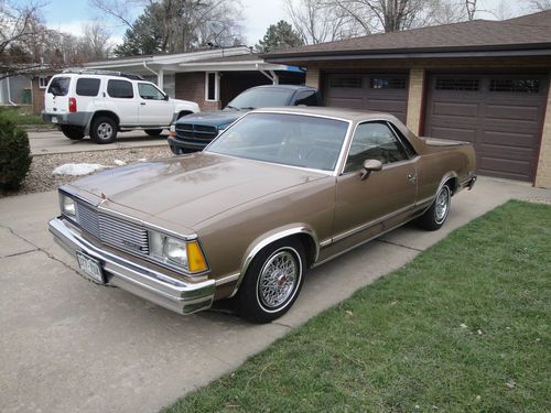 1981 chevrolet el camino, low miles, no reserve !!!