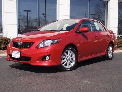 '10 corolla s sunroof 5 speed manual cd carfax certified and super clean