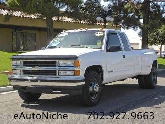 2wd**dual wheels**7.4 v8**long bed**ext cab**low miles**financing**live youtube