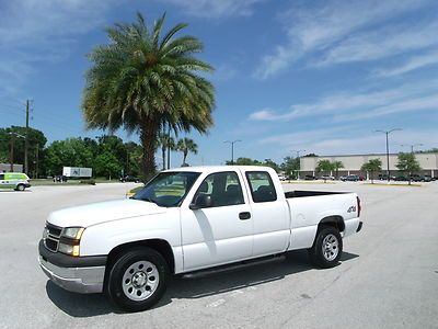 Chevy silverado 1500 ext cab 4x4 5.3  v8 work truck fleet serviced one owner