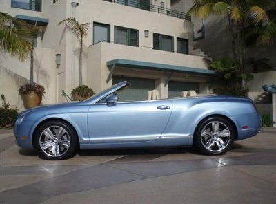 2008 bentley gtc one owner showstopper silver lake excellent inside &amp; out!