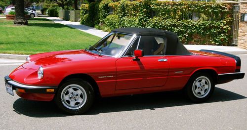 1986 alfa romeo spider, one ca owner, a truly superb driving car, unrestored