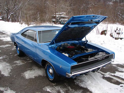 1968 dodge charger 383 excellent restoration, fender tag certi card build sheet