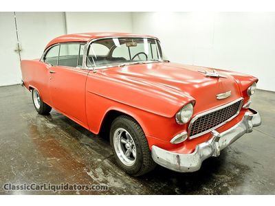 1955 chevrolet belair 2 door hardtop sb chevy v8 automatic dual exhaust tach