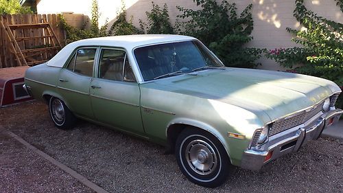 1972 chevrolet nova base sedan 4-door 5.0l