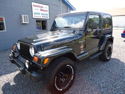 1998 jeep wrangler sahara 2-door 5 speed 4.0l, 5 new tires/rims, no reserve!!!