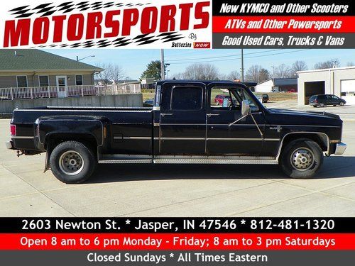 1987 chevrolet c-30 crew cab dually - 454 v8 - a/c and ready!