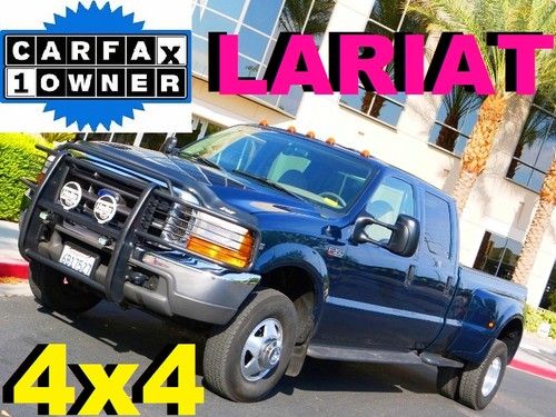 1999 ford f350 sd lariat 4x4 crew cab dually 1 owner auto super clean no reserve