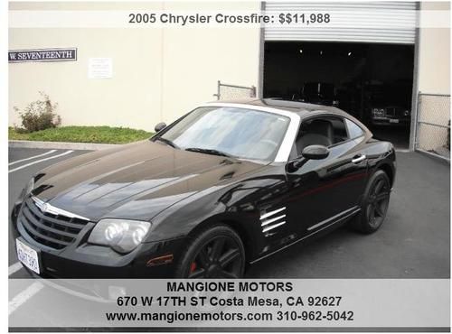 2005 chrysler crossfire limited  clean carfax service records only 61,186 miles