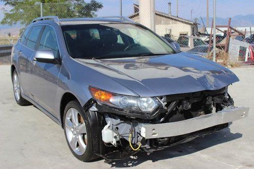 2011 acura tsx sport wagon w/ tech package damaged salvage low miles luxurious!!