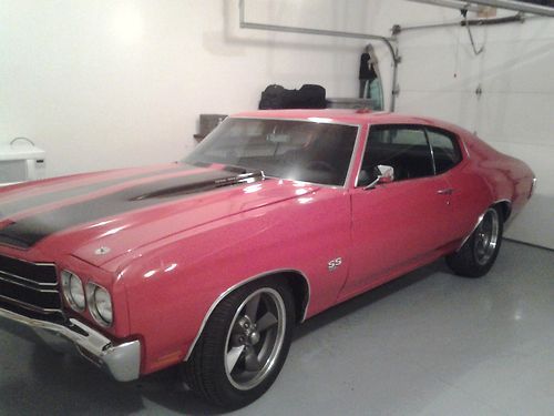 1970 chevy chevelle ss big block 396 4 speed factory a/c frame off !!