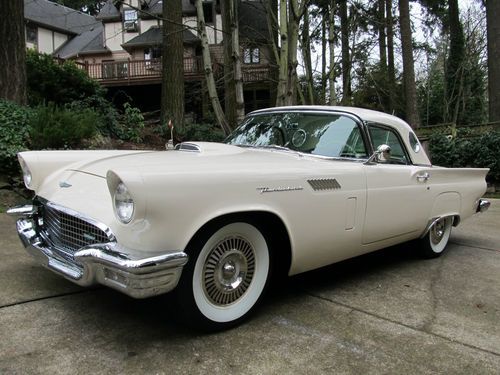1957 ford thunderbird, recent best in show, 2 tops, 1990 frame off restored