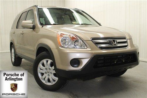 Cr-v se, leather, moon roof sunroof, one owner 6cd gold clean low miles