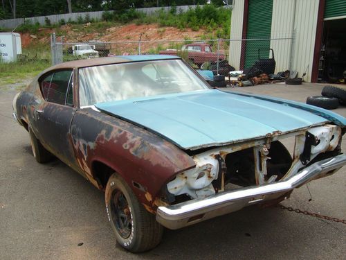 1968 **no reserve** chevrolet chevelle malibu ( 60s chevy muscle car )