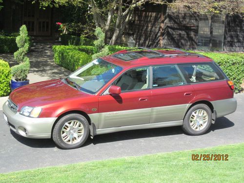 2002 subaru outback ll bean edition wagon, all wheel drive loaded