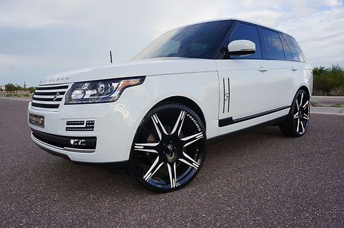 2013 range rover hse forgiato 26" wheels and grille package, pano roof, meridian