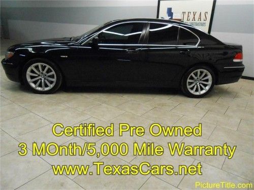 07 bmw 750i sport premium gps navi comfort seat pkg sunroof we finance