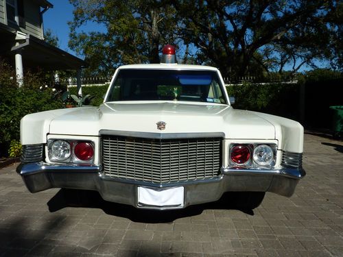 Cadillac ambulance hearse combo superior coach rear-loading