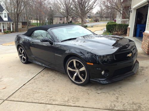 Chevrolet: camaro convertible ss black leather hurst upgrade chrome effects
