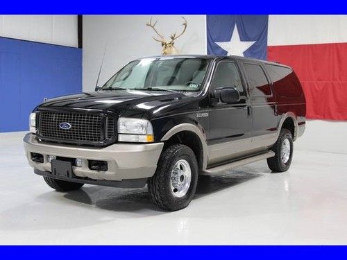 2003 excursion diesel 4x4 limited leather tv captain chairs texas no rust