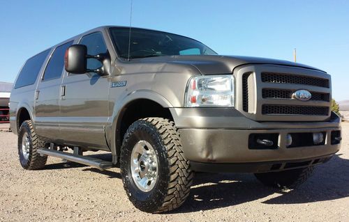 No reserve 2005 ford excursion limited diesel 4x4 low original miles