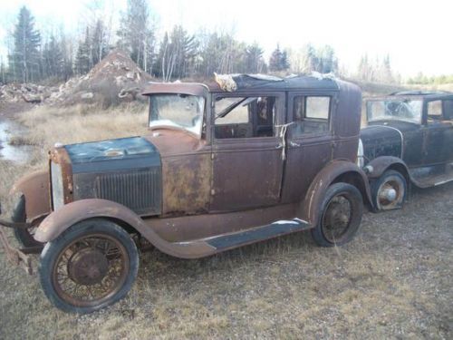 1929 ford blind back 60c sedan rebuilt engine title hot rat rod barn find
