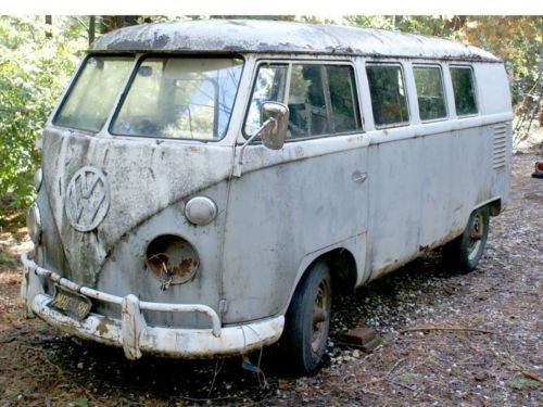 1963 original volkswagen mouse grey bus kombi samba