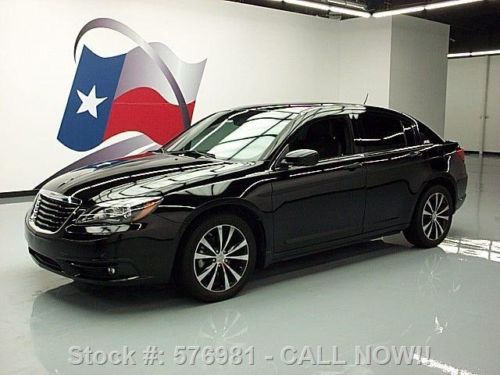 2011 chrysler 200 s 3.6l v6 heated leather only 21k mi texas direct auto