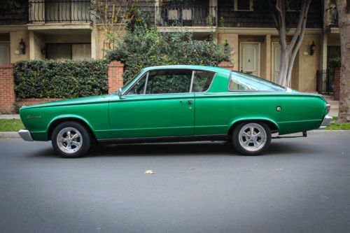 1966 plymouth barracuda cali rust free car - 318ci engine - restored