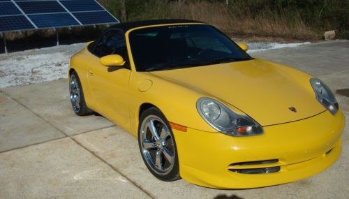 2000 porsche cabriolet convertible only 56k w tsw wheels 3.4l