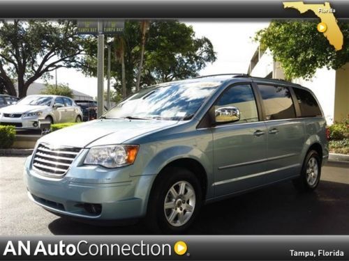 Chrysler town &amp; country touring plus leather dvd rear cam clean carfax one owner