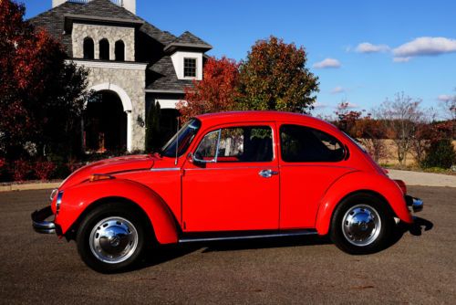 1974 74 volkswagen super beetle vw bug curved windshield