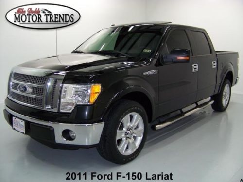 2011 ford f-150 lariat crew navigation rearcam sunroof heated ac seats sync 23k